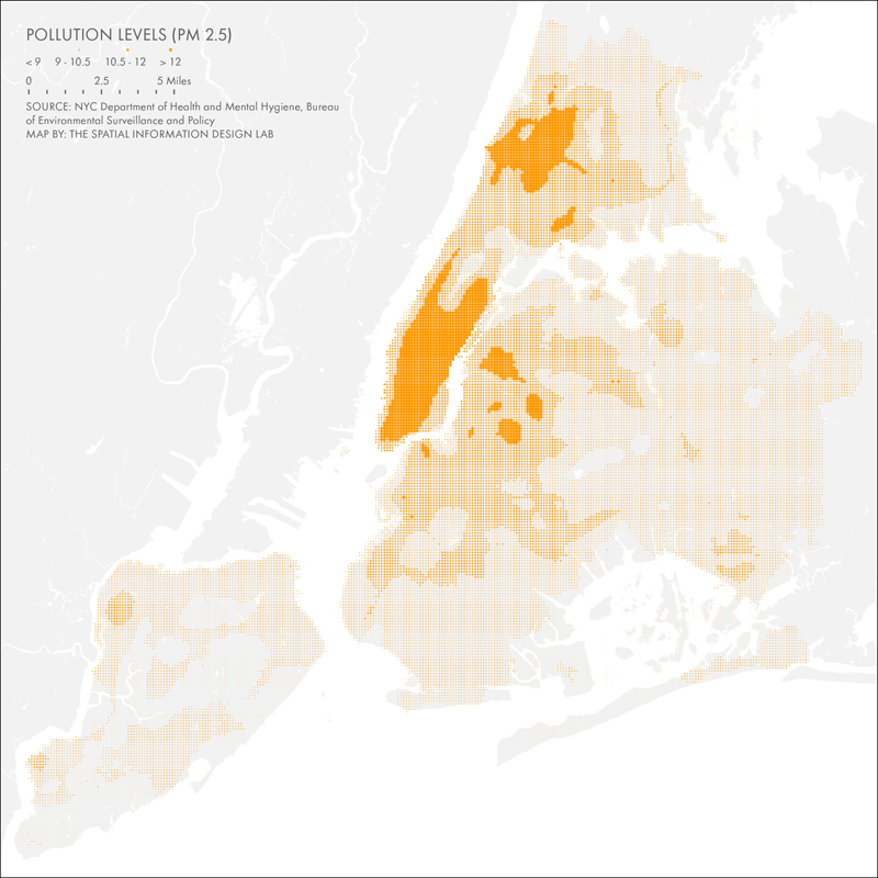  Pollution levels (P.M. 2.5)