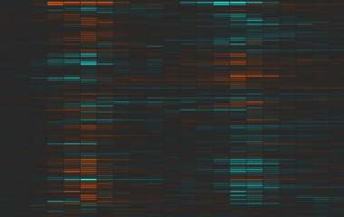 Close up of hourly balance matrix