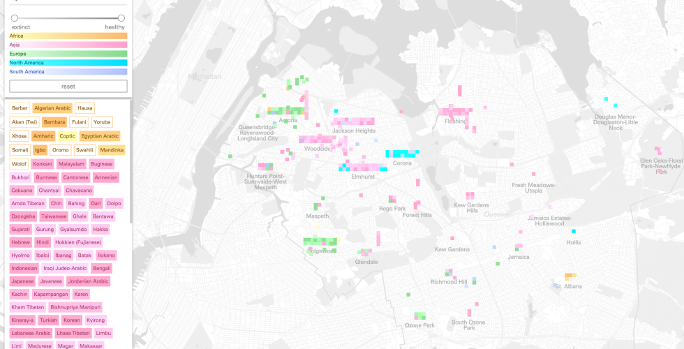 Beyond the Census: Languages of Queens, Center for Spatial Research