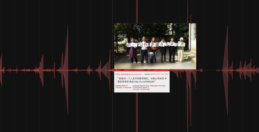 Weibo post deleted on October 21, 2013