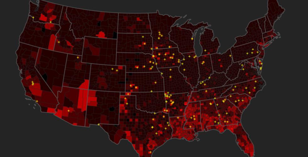 Supply Chain: Mapping meatpacking plants, prisons and nursing homes alongside COVID-19 hotspots