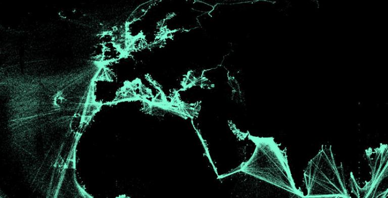 GPS pings from oil and other energy carrying vessels