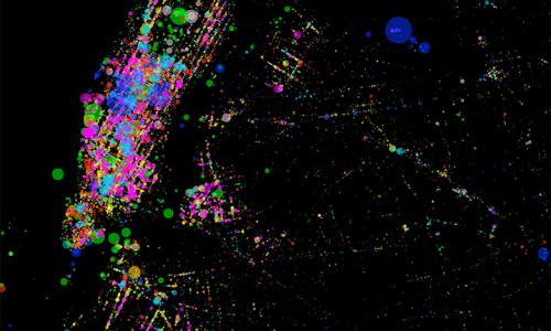 Candy Map Foursquare NYC Map