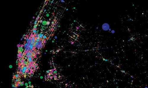 The Dot Matrix NY Map