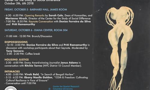 Spaces of Exception Poster and Schedule