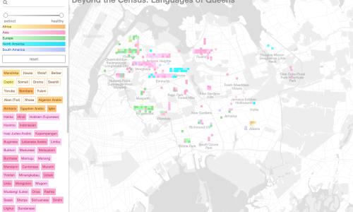 Beyond the Census: Languages of Queens map