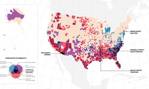Overlapping Vulnerability: SVI, Eviction & COVID-19 Map