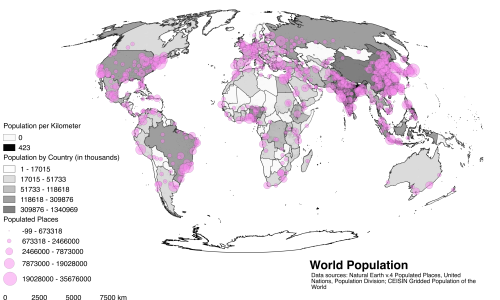 Mapping Data: World Populations