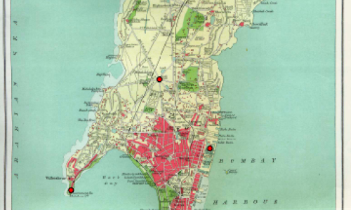 Colonial Map of Mumbai